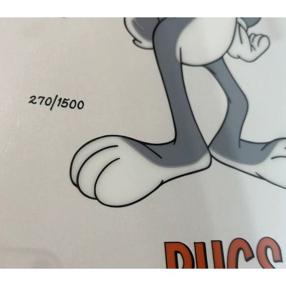 Bugs Bunny Warner Brothers Sericel 270/1500 Limited‎ Edition Still Wrapped - Picture 2 of 10